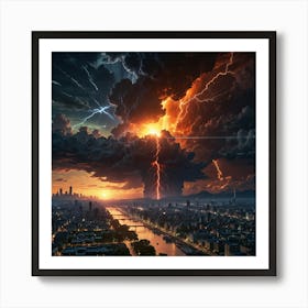 Lightning Storm 54 Art Print