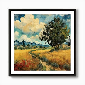 Landscape Vincent Van Gogh Art Print 3 Art Print