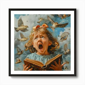 Melody of a Story Unfolding. Hyperrealist Fantasy Image Art Print