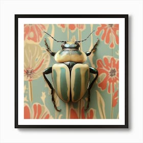 Jewelry beetle vintage photography Art Print