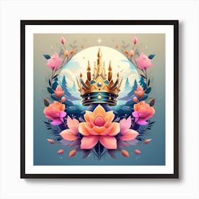 Crown Of Flowers Poster