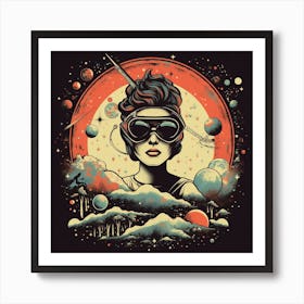 Space Girl Poster