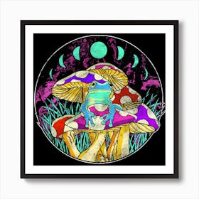 Acidic Amphibian Art Print