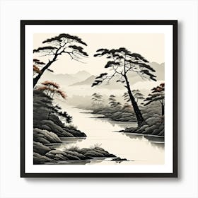 Asian Landscape 4 Art Print