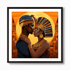 Egyptian Couple 2 Art Print