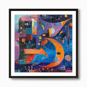 'The Moon' 4 Art Print