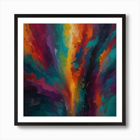 Shimmering cascade of intertwined emotions Art Print