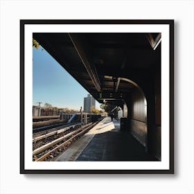 Train Station In The Bronx Art Print