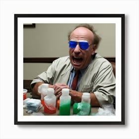 Scientist In A Lab Art Print