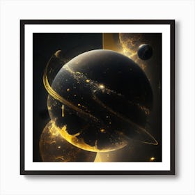 Planets In Space Art Print