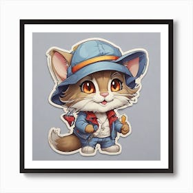 Kitty Cat Art Print