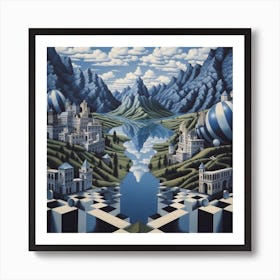 Armadiler Optical Illusion World 7df504d1 8f7d 4c00 931d F86c267b7b56 Art Print