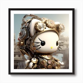 Hello Kitty Steampunk 5 Art Print