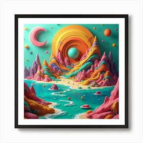 3d Art Art Print