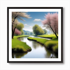 Cherry Blossoms In Spring Art Print