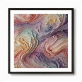 Pastel Swirls 1 Art Print