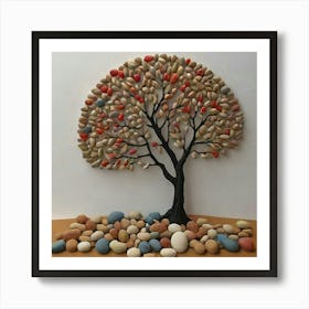 Pebble Tree Art Print