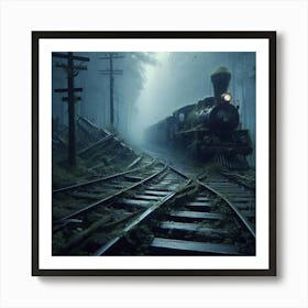 Train In The Forest 3 Art Print