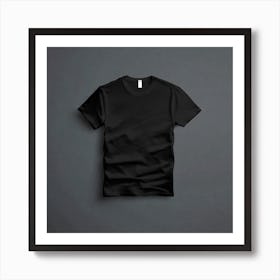 Black T - Shirt 15 Art Print