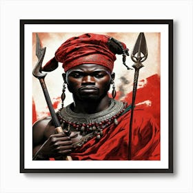 King Of Africa Art Print