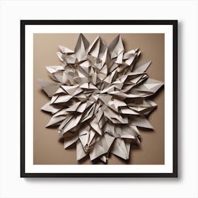 Origami Flower Art Print