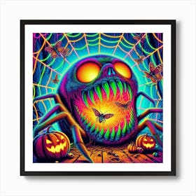 Halloween Spider Art Print