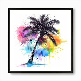 Palm Tree Painting 3 Art Print