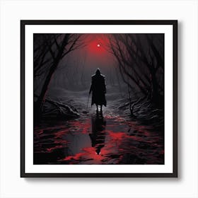 Wolf In The Woods Art Print