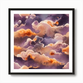 Abstract Clouds Art Print