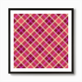 Plaid Pattern 17 Art Print