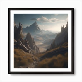 Mountain Scene 11 Art Print