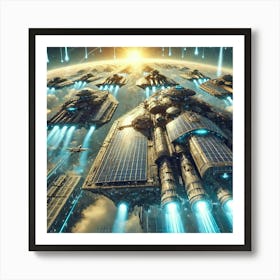 Solar Warships Converted Art Print