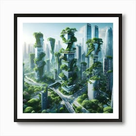 Futuristic Cityscape 12 Art Print