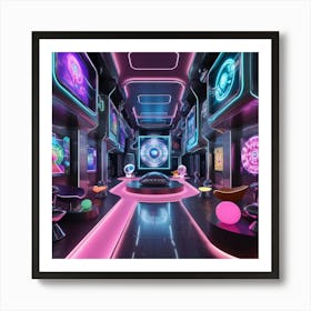 Futuristic Room 1 Art Print