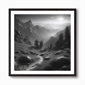 Mountain Landscape 12 Art Print