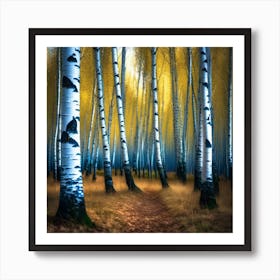 Birch Forest 11 Art Print