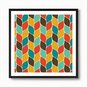 Modern Retro Pattern 06 Art Print