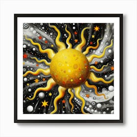 Sun In Space Art Print