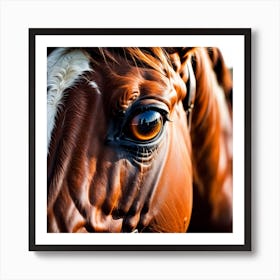 Close Up Of A Horse'S Eye 11 Art Print