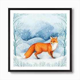 Winter Fox Poster