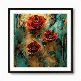 Red Roses Art Print