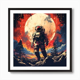 Space Astronaut Affiche