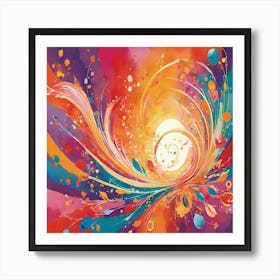 Abstract Swirl Art Print