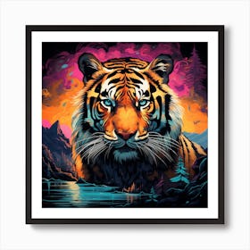 Mountain Tiger Art Print