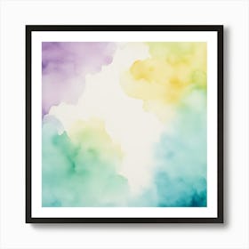 Water Colored Background On Water Color Paper Texture 2269150777 Art Print