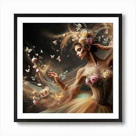 Ballerina Dancer 1 Art Print