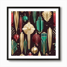 Christmas Ornaments 3 Art Print