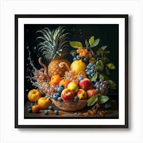 A collection of different delicious fruits 19 Art Print