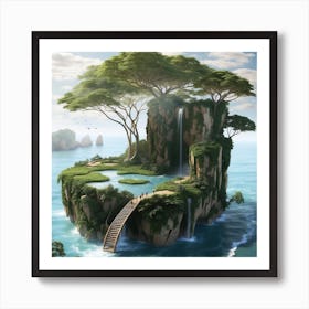 Island In The Sea 1 Art Print