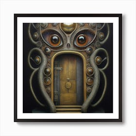 Octopus Door 4 Art Print
